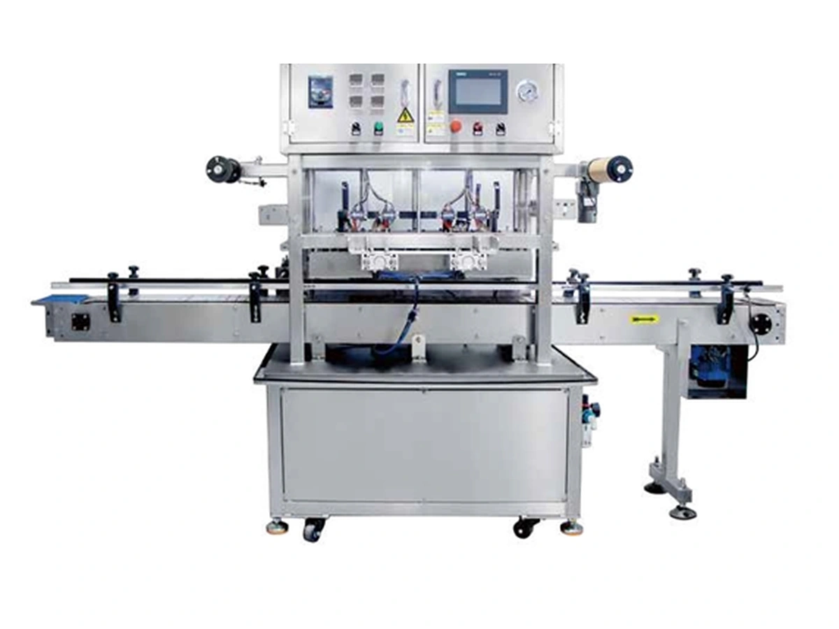 YIJIA Inline Roll-Film Foil Sealing Machine for Bottles and Jars